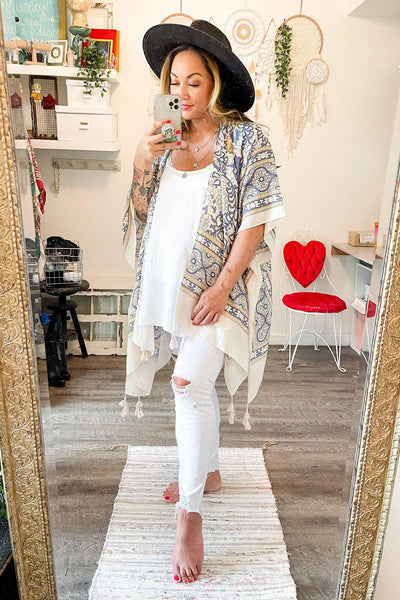Moroccan Touch Tapestry Kimono - 4 colors