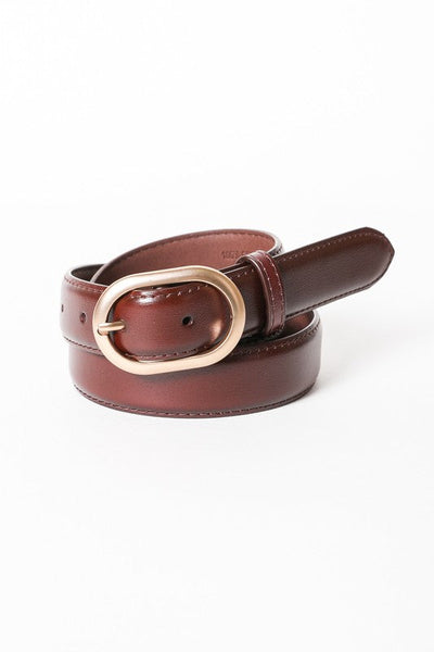 Chic Rose Gold Waist Belt – Matte Finish & Versatile Style
