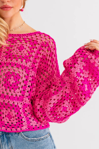 Crochet Cropped Sweater
