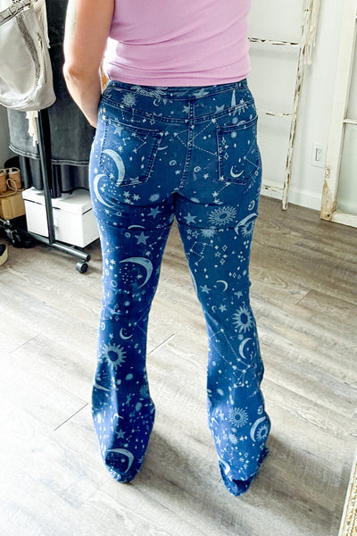 Whimsy Gothic Celestial Bell Bottoms