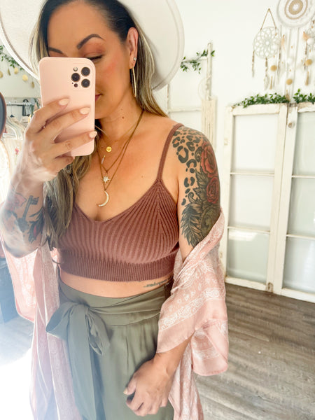 Rib Knit Lounge Brami