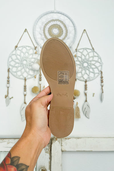 Size 7 // Tan Studded Sandal