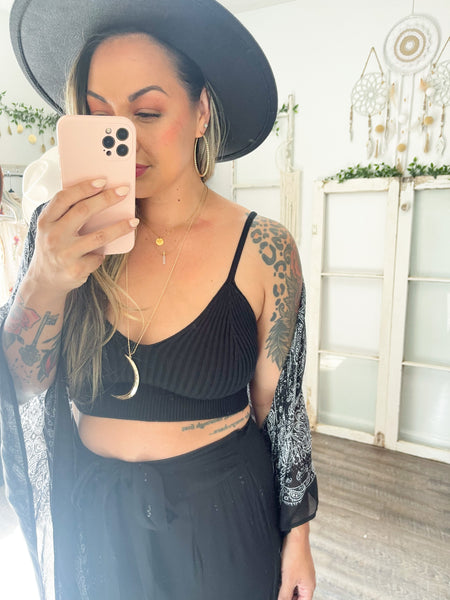 Rib Knit Lounge Brami