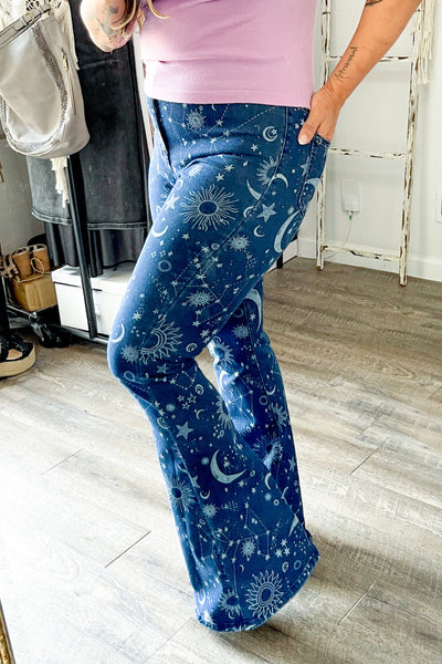 Whimsy Gothic Celestial Bell Bottoms