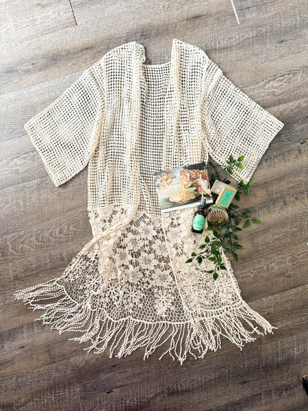 Crochet Tassel Kimono