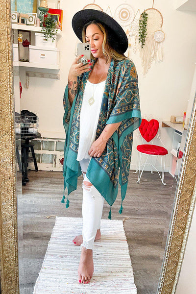 Moroccan Touch Tapestry Kimono - 4 colors