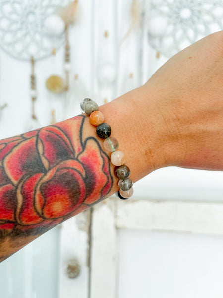 Garden Quartz 8mm Bead Bracelet