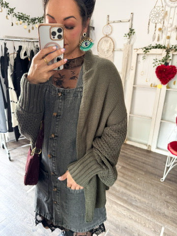 Bat Wing Knit Cardigan (6 Colors)