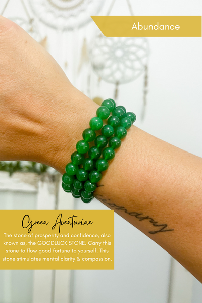 Green Aventurine 8mm Bead Bracelet