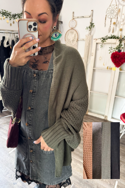Bat Wing Knit Cardigan (6 Colors)