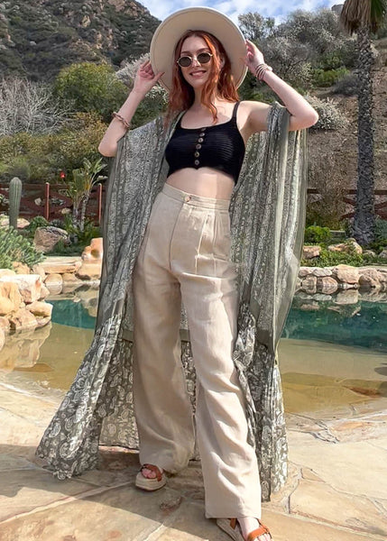 Paisley Free Flow Kimono - 5 Colors