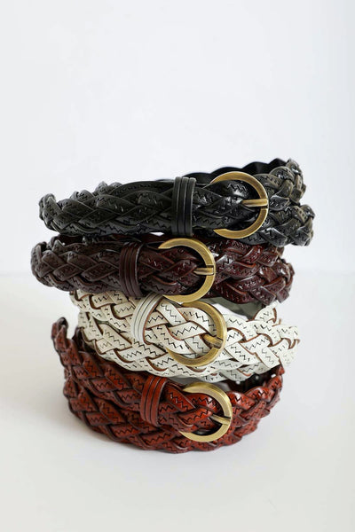 Braided Leather Belt