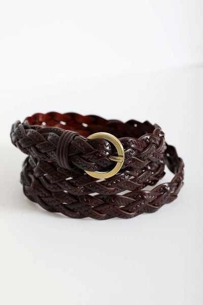 Braided Leather Belt