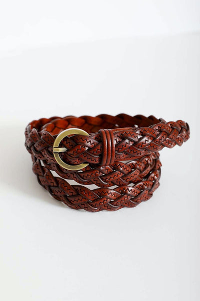 Braided Leather Belt