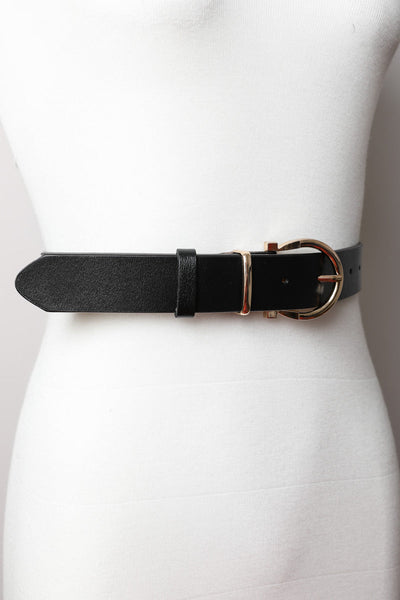 Horseshoe Gold Buckle Belt – 3 colors