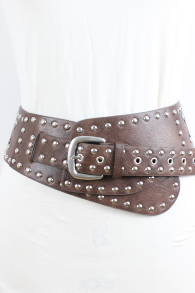 Studded Wide Belt