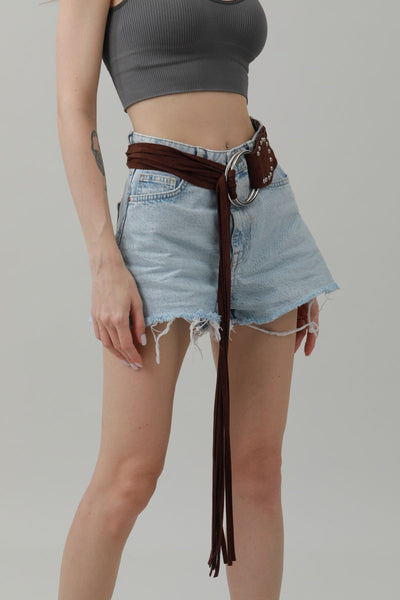 Long Fringe Waist Cincher β Vintage Draped Sash Belt ππ€