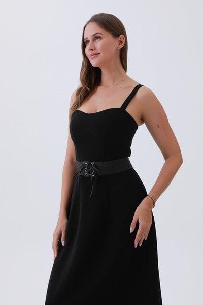 Stretchy Woven Tie Belt -  3 colors