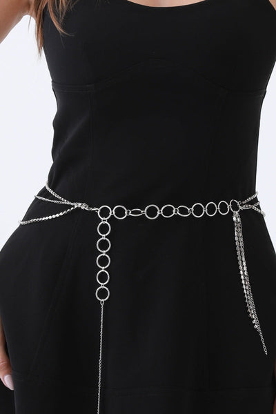 Triple-Layer Rhinestone Chain Belt – 2 colors