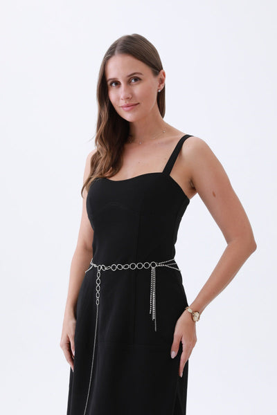 Triple-Layer Rhinestone Chain Belt – 2 colors