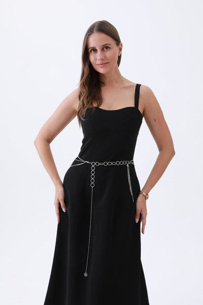 Triple-Layer Rhinestone Chain Belt – 2 colors