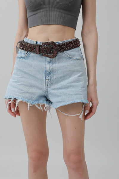 Rhinestone & Rivet Studded Belt β Glam Western Sparkle β¨π€