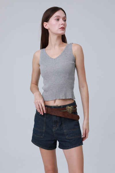 Vintage Western Belt – Faux Leather with Heart & Chain Accent 🤠💖