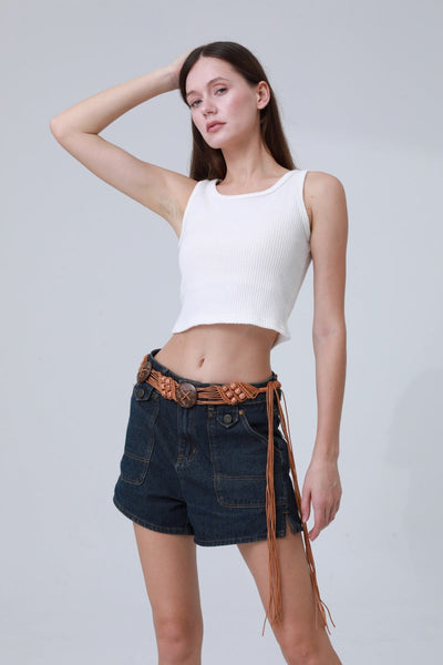 Boho Macrame Waist Chain – Coconut Shell & Fringe Belt 🌿🥥