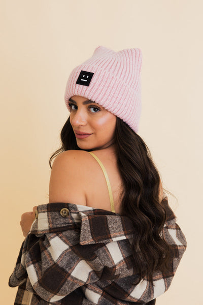 Chill Vibes Soft Ribbed Square Top Beanie- 6 colors