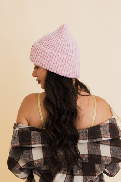 Chill Vibes Soft Ribbed Square Top Beanie- 6 colors