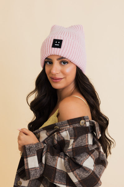 Chill Vibes Soft Ribbed Square Top Beanie- 6 colors