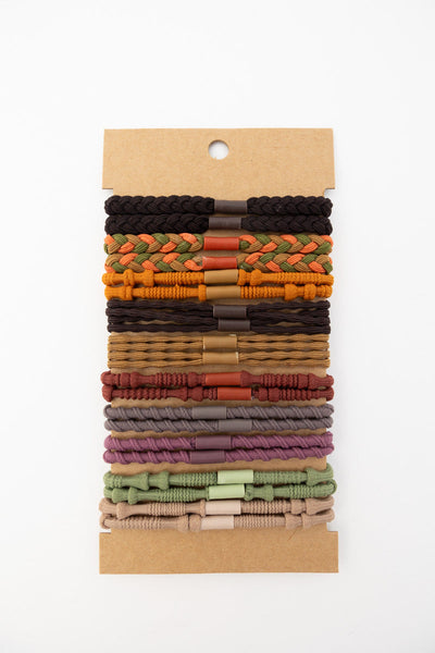 Braided Hair Tie Bracelets – Stackable Set 🌿✨