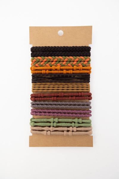 Braided Hair Tie Bracelets – Stackable Set 🌿✨