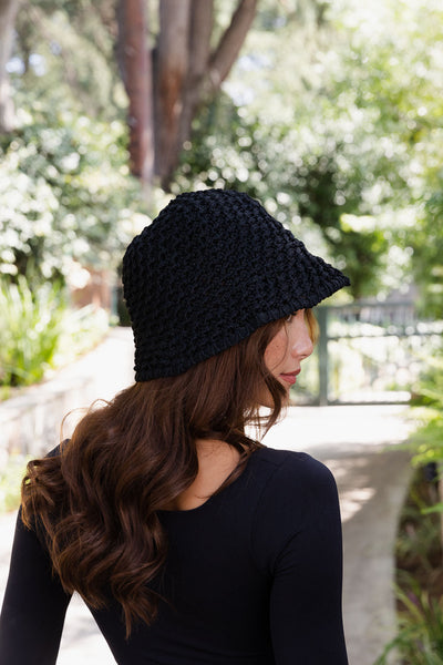 Handwoven Crochet Bucket Hat – 2 colors
