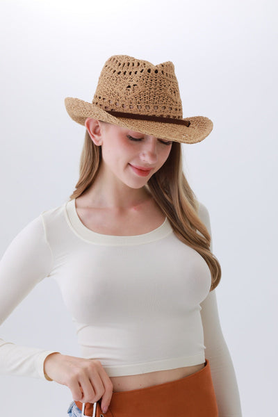Classic Polyester Cowboy Hat – Lightweight & Sun-Smart🌵☀️