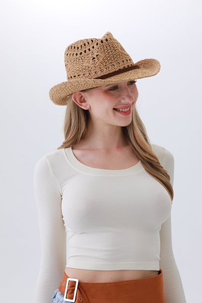 Classic Polyester Cowboy Hat – Lightweight & Sun-Smart🌵☀️