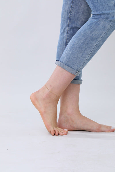 Versatile Gold Chain Anklet & Bracelet – 2-in-1 Elegance✨