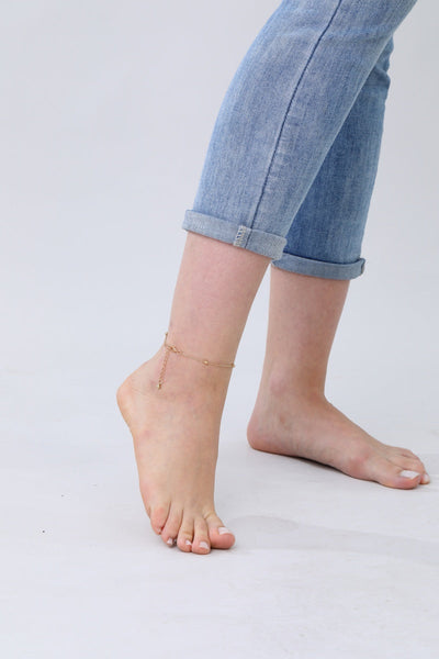 Versatile Gold Chain Anklet & Bracelet – 2-in-1 Elegance✨