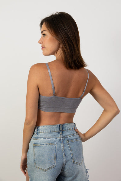 Comfort Chic Ribbed Lace Padded Bralette - 3 colors