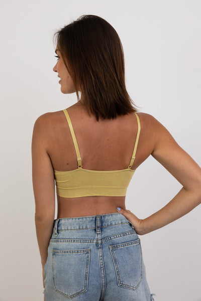 Comfort Chic Ribbed Lace Padded Bralette - 3 colors