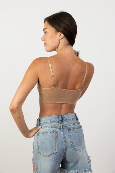 Comfort Chic Ribbed Lace Padded Bralette - 3 colors