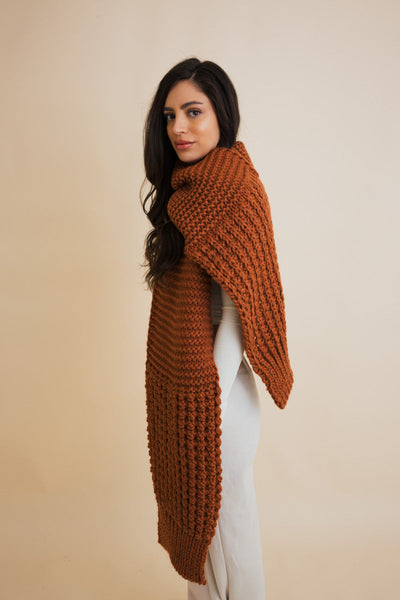 Waffle Weave Cozy Edge Scarf - 6 colors