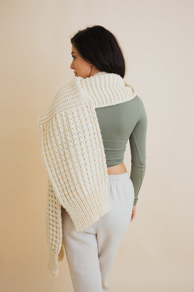 Waffle Weave Cozy Edge Scarf - 6 colors