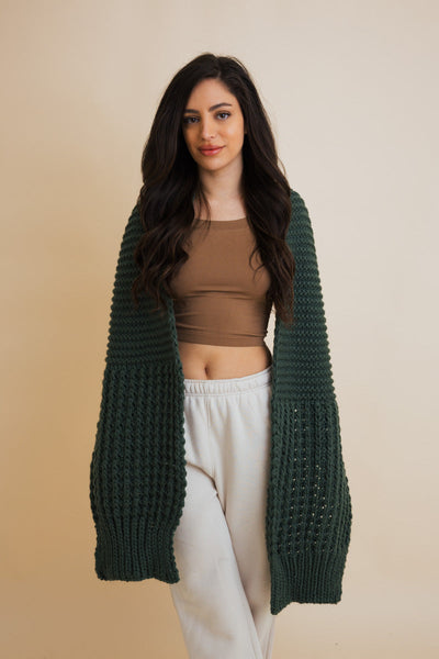 Waffle Weave Cozy Edge Scarf - 6 colors