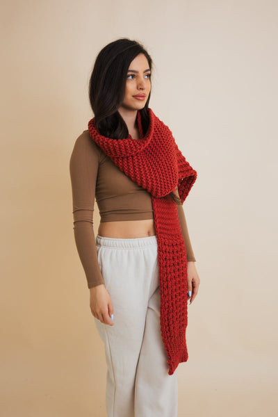 Waffle Weave Cozy Edge Scarf - 6 colors