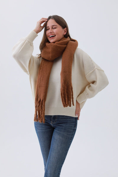 Classic Tassel Knit Scarf – 8 colors