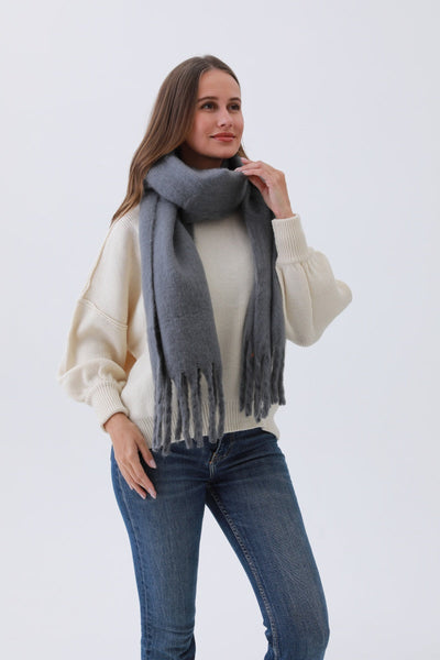 Classic Tassel Knit Scarf – 8 colors
