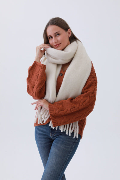 Classic Tassel Knit Scarf – 8 colors