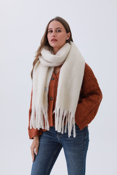 Classic Tassel Knit Scarf – 8 colors