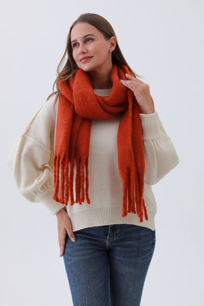 Classic Tassel Knit Scarf – 8 colors